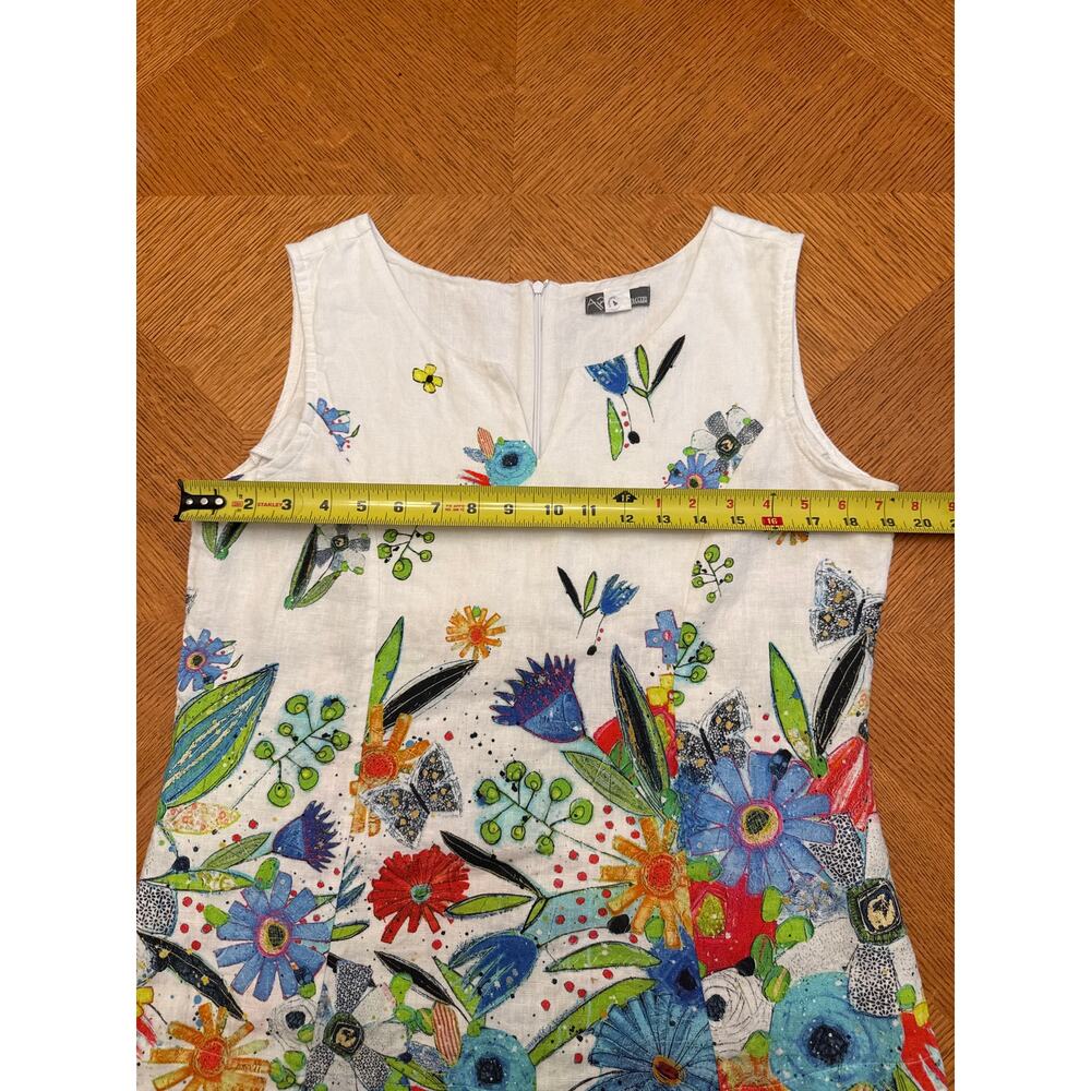 Simply Art by Dolcezza New Bouquet Coming Soon by Vigo Linen Floral Tank Medium - Picture 5 of 9